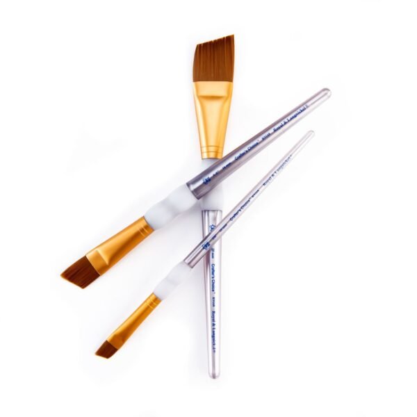 736052PR2_lg Crafter's Choice Brown Taklon Brush Set 5/Pkg