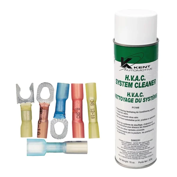 Heat Shrink Terminal Assortment and HVAC Cleaner