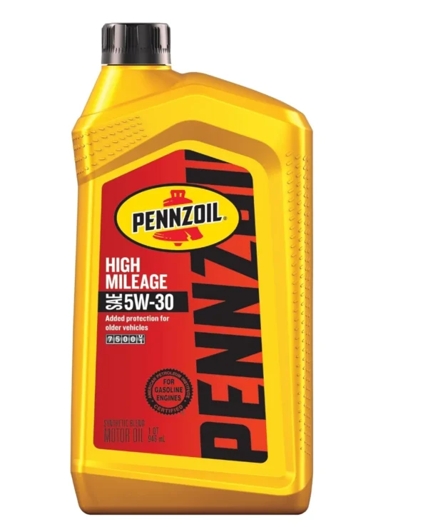 Pennzoil High Mileage 5W-30 Motor Oil, 1 Quart